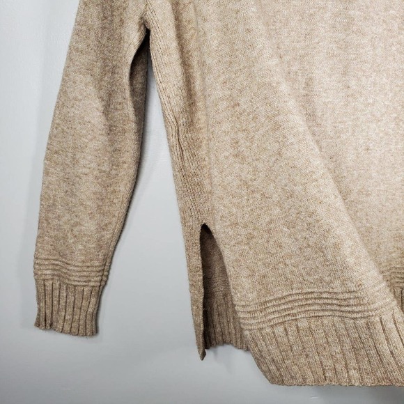 Anthropologie Margarita Sweater Tunic Side Button Pullover Sweater Tan Size XS - Picture 8 of 12